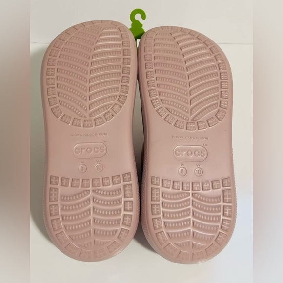 Crocs Gender Inclusive Classic Crush Shimmer Clogs Size 10 Womens / 8 Mens Pink - Picture 6 of 7
